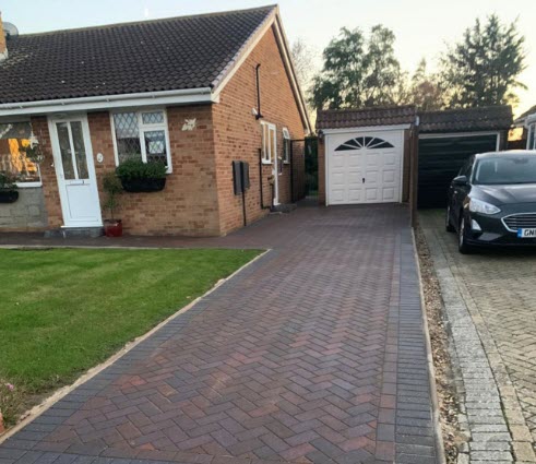 Block paving driveway